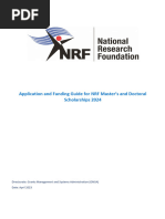 NRF General Application Guide 2025 | PDF | Postgraduate Education ...