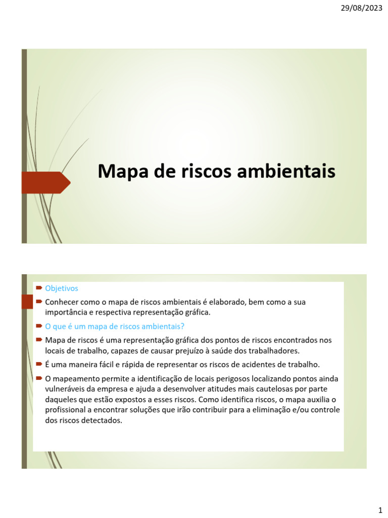 Mapa de Riscos Ambientais no Trabalho | PDF