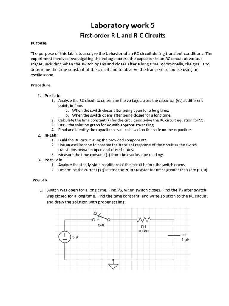 Lab+5 (3) | PDF | Electrical Network | Capacitor