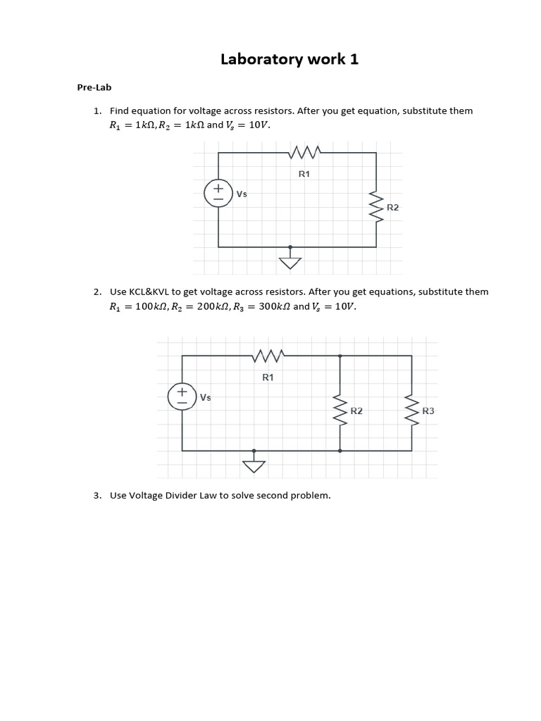Voltage and Current Analysis Lab | PDF
