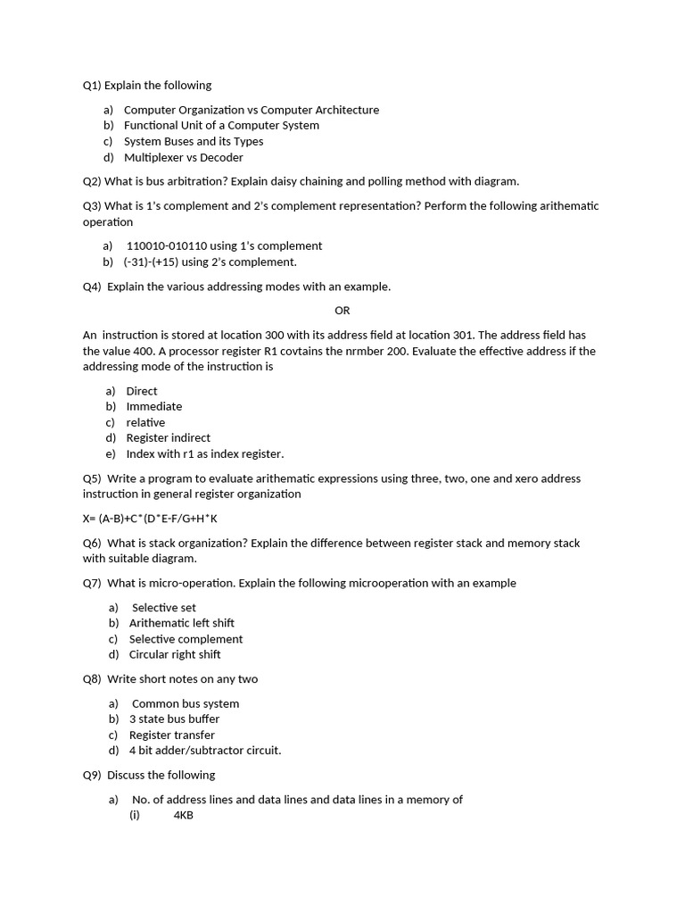 Computer Organization and Architecture Concepts | PDF | Integrated ...