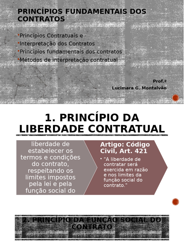 Princípios Fundamentais Dos Contratos | PDF | Propriedade | Propriedade ...