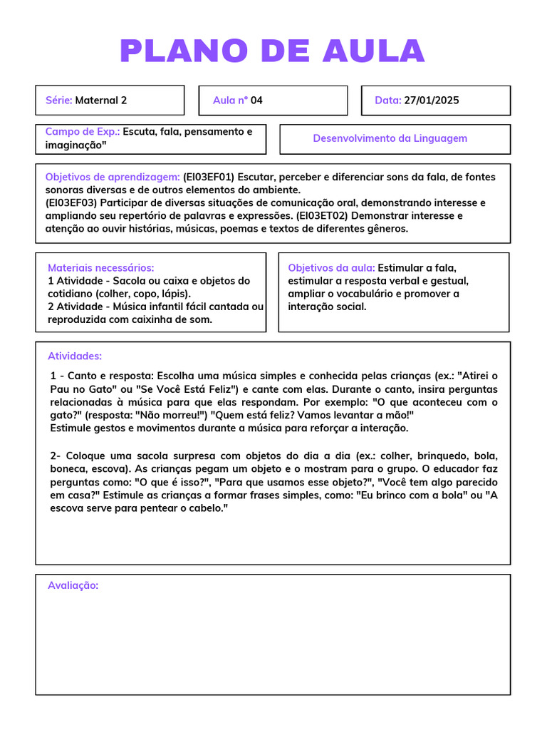 Em Branco Formato Para Impressão Simples Plano de Aula_20250211_165809 ...