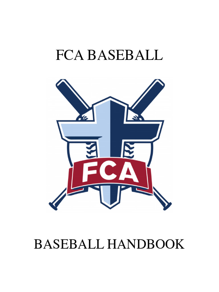 FCA Baseball Handbook | PDF | Batting (Baseball) | Pitcher