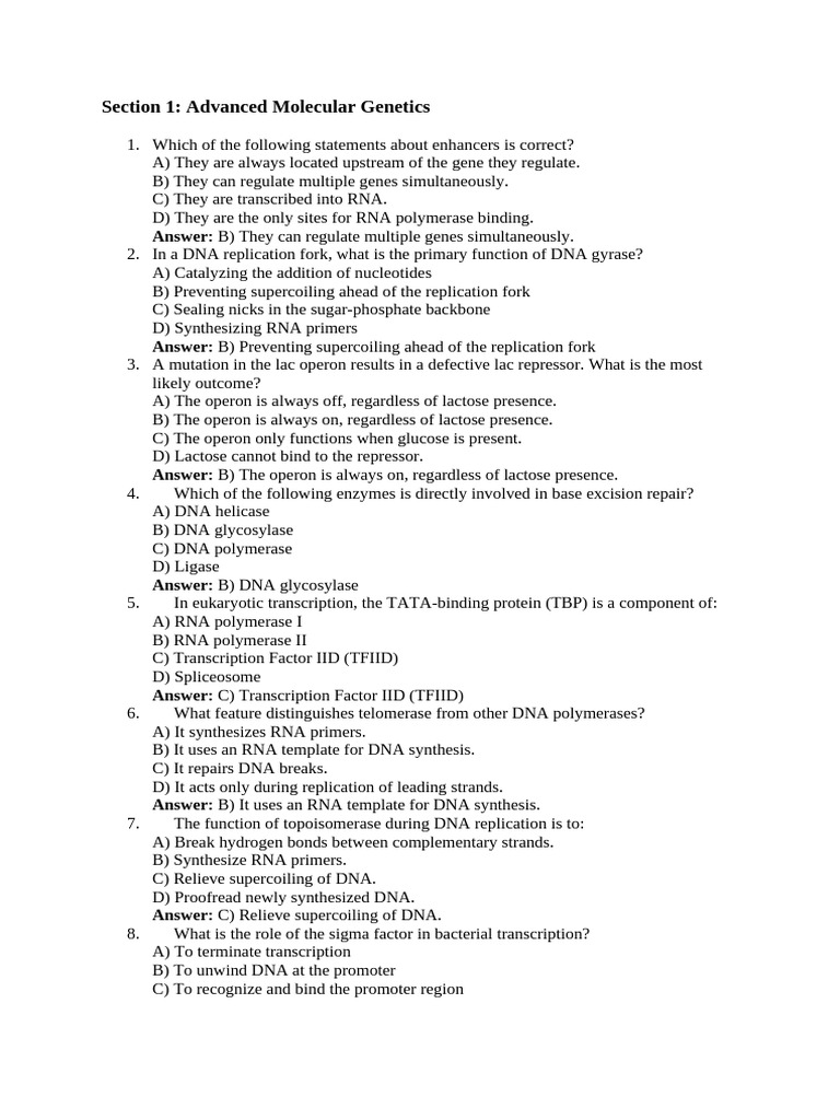 Advanced Genetics Concepts and Mechanisms | PDF | Gene | Dominance ...