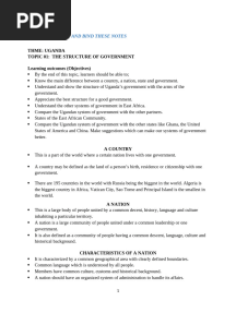 S.3 HISTORY AND POLITICAL EDUCATION NOTES 2024 TERM ONE