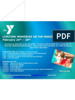 Lifetime Memories in The Making at The Y February 24 - 26: TH TH