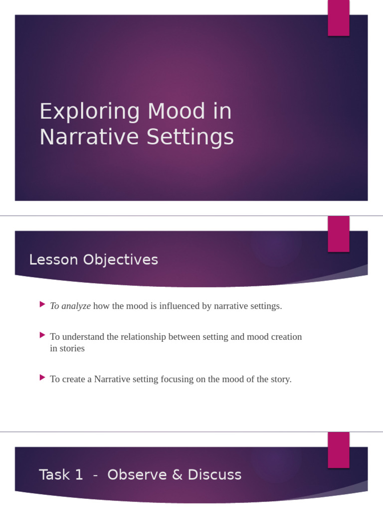 Mood of A Narrative Story | PDF | Mental Health | Mood (Psychology)