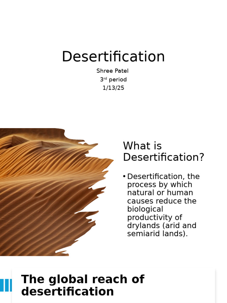 Desertification Presntation | PDF | Agriculture | Agriculture And The ...