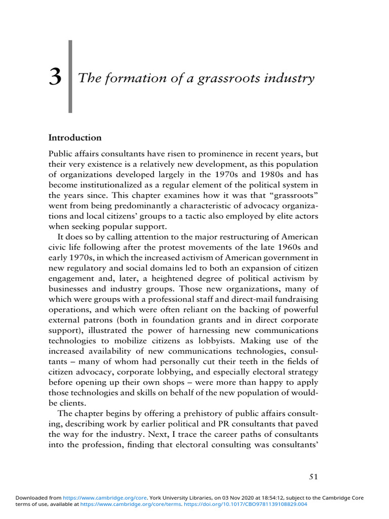 07.3 PP 51 76 The Formation of A Grassroots Industry | PDF | Public Sphere