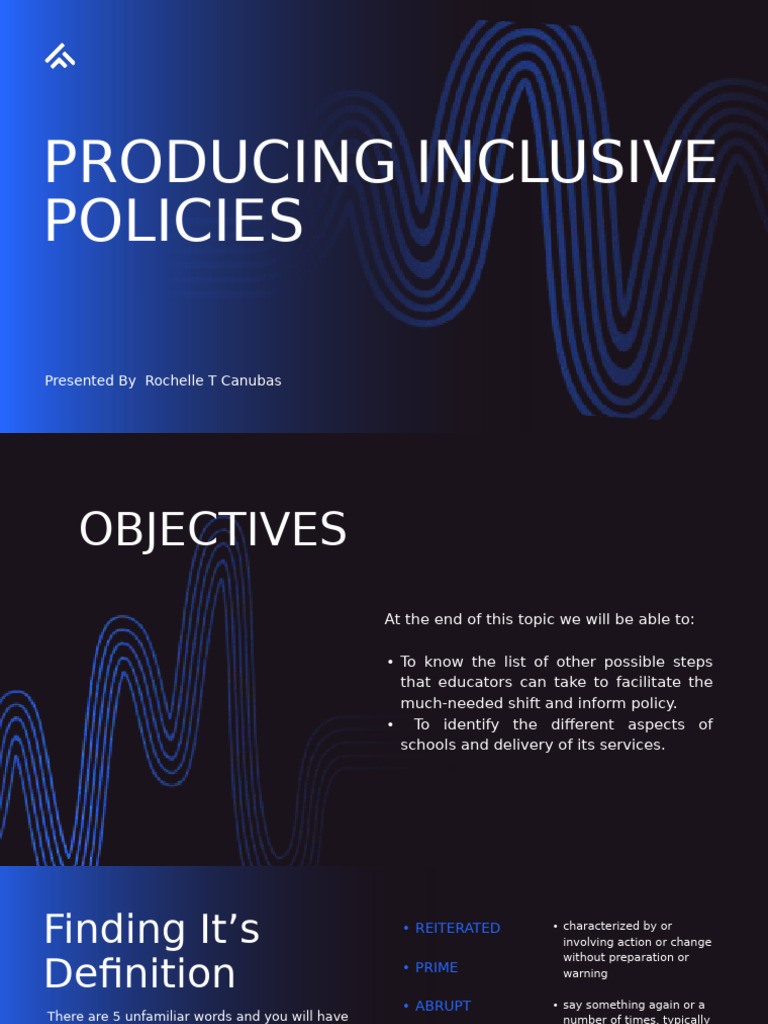 Steps to Create Inclusive Education Policies | PDF | Inclusion ...