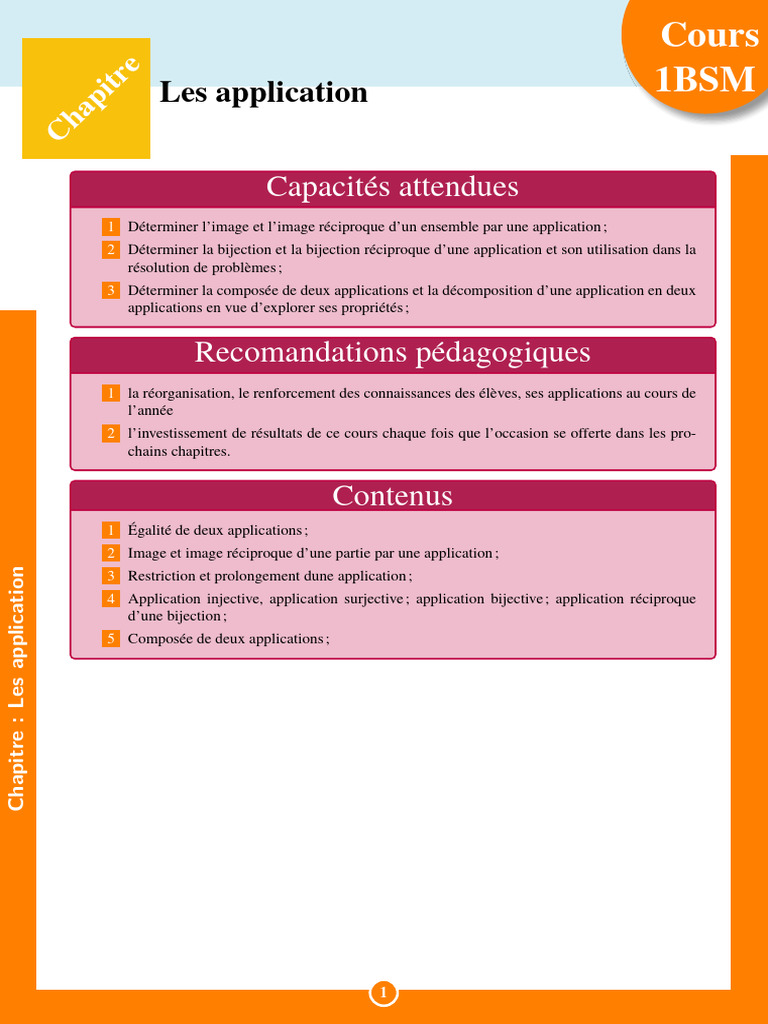 Applications : injectivité, surjectivité, bijectivité | PDF ...