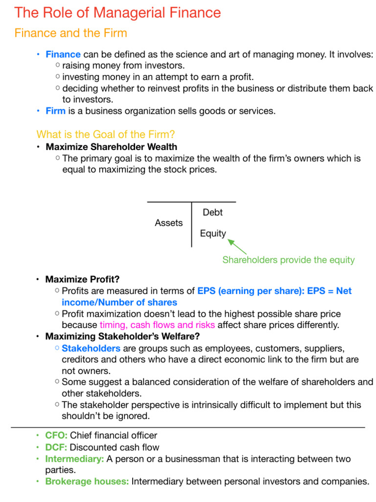 Managerial Finance: Key Concepts Explained | PDF | Securities (Finance ...