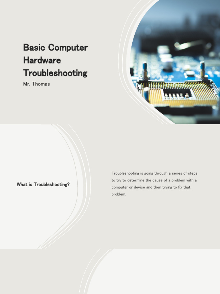 PowerPoint Presentation (Troubleshooting) | PDF