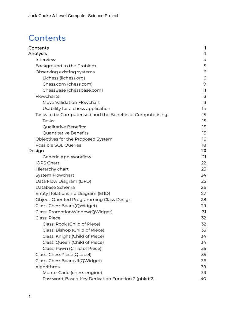 Chess App Development Analysis | PDF | Computing