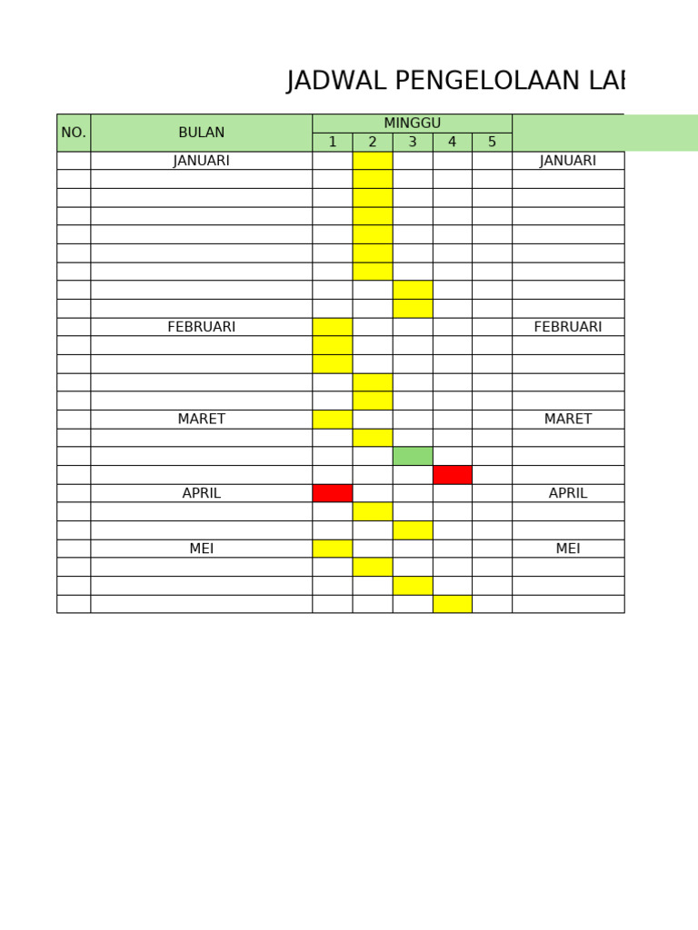 Jadwal Pengelolaan Lab Th.2024-2025 | PDF