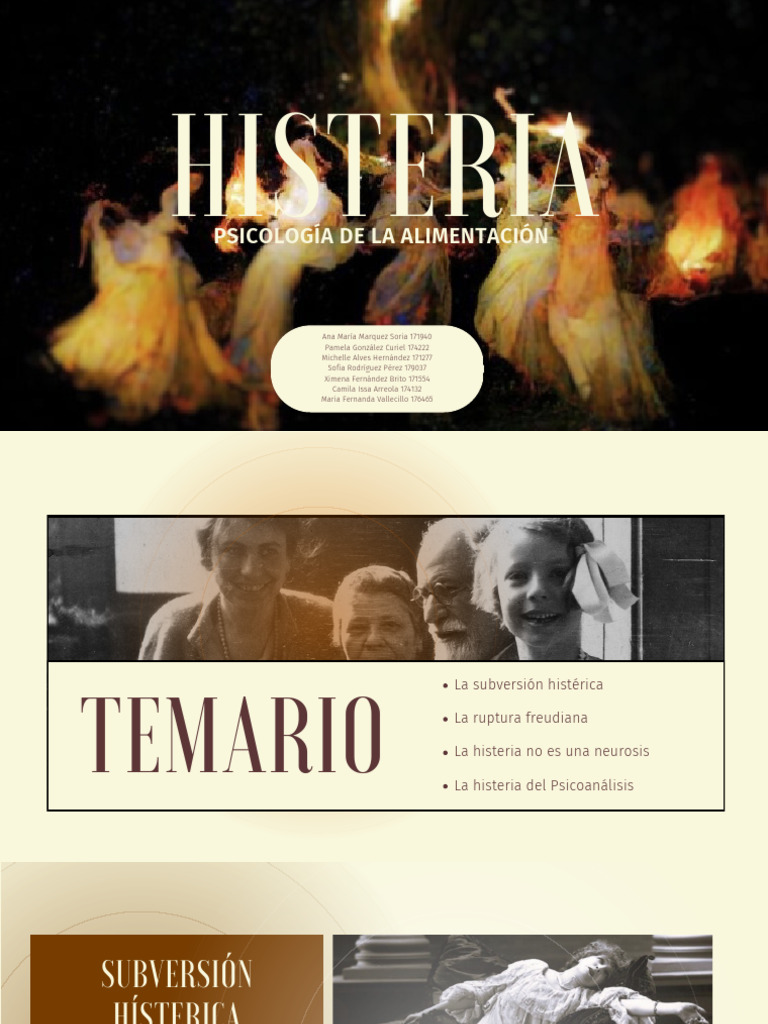 Histeria y Psicoanálisis: Un Análisis Profundo | PDF | Psicoanálisis ...