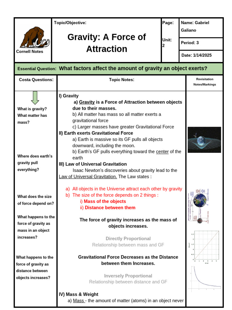 Understanding Gravity's Force Factors | PDF | Gravity | Force