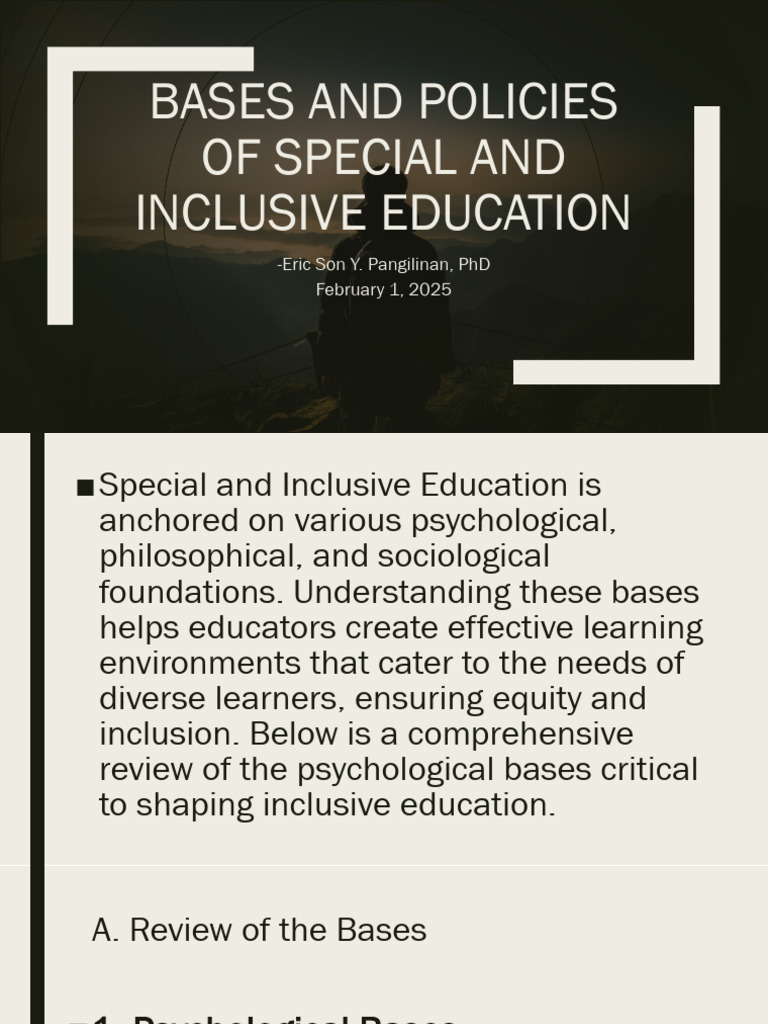 Foundations of Inclusive Education | PDF | Learning | Behavioural Sciences