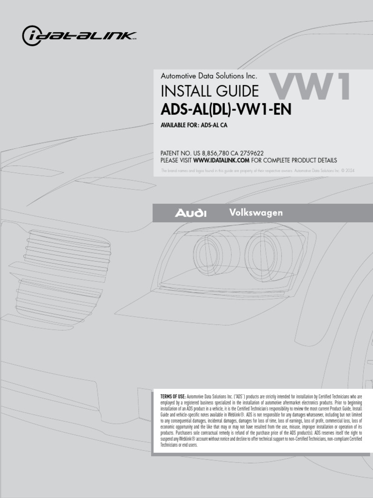 Audi Volkswagen Install Guide | PDF | Volkswagen | Land Vehicles