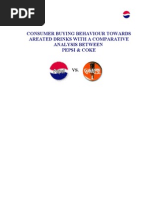 Download Consumer Buying Behaviour Towards Areated Drinks With a Comparative Analysis Between Pepsi  Coke by Shikha Gupta SN82698192 doc pdf