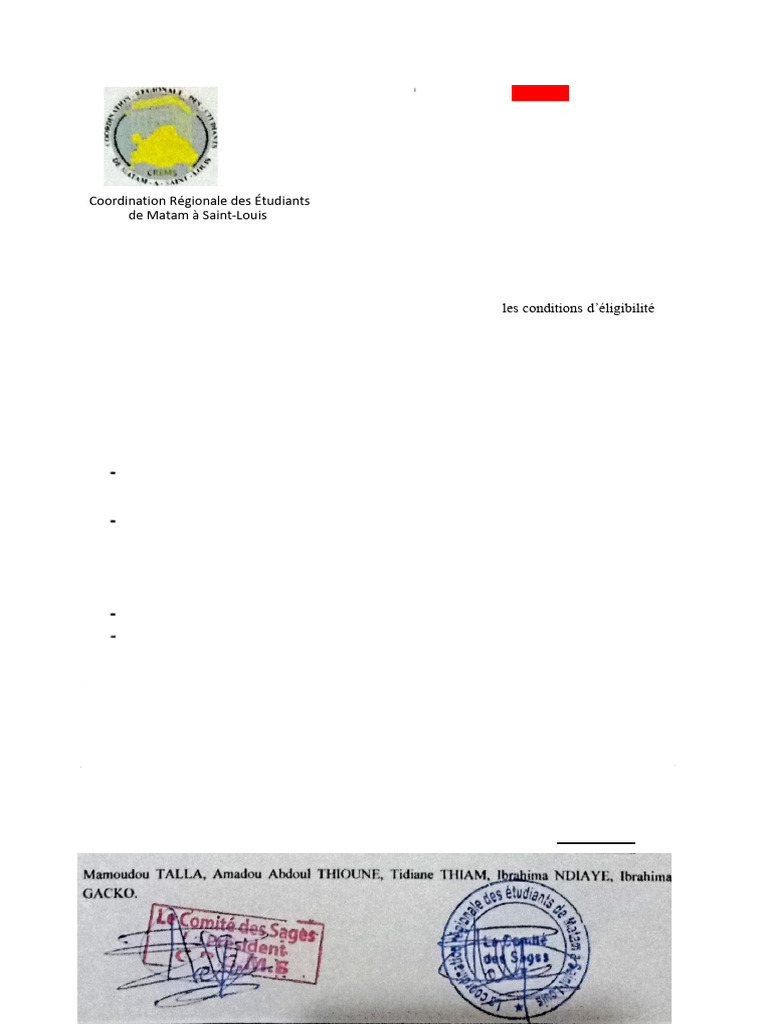 Renouvellement du bureau CREMS 2025 | PDF