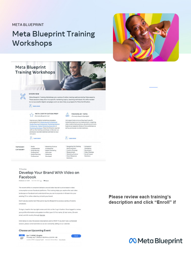 Meta Blueprint Training Workshops March 2024 | PDF | Mass Media | World ...