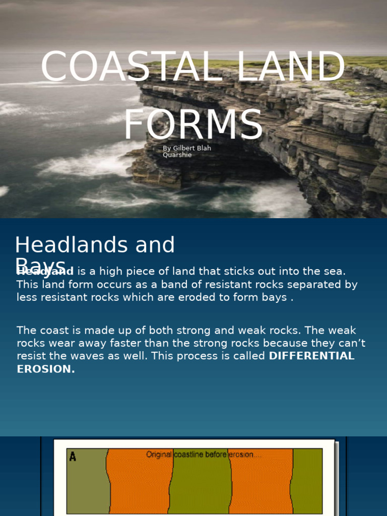 Coastal Landforms: Headlands and Cliffs | PDF | Coast | Erosion