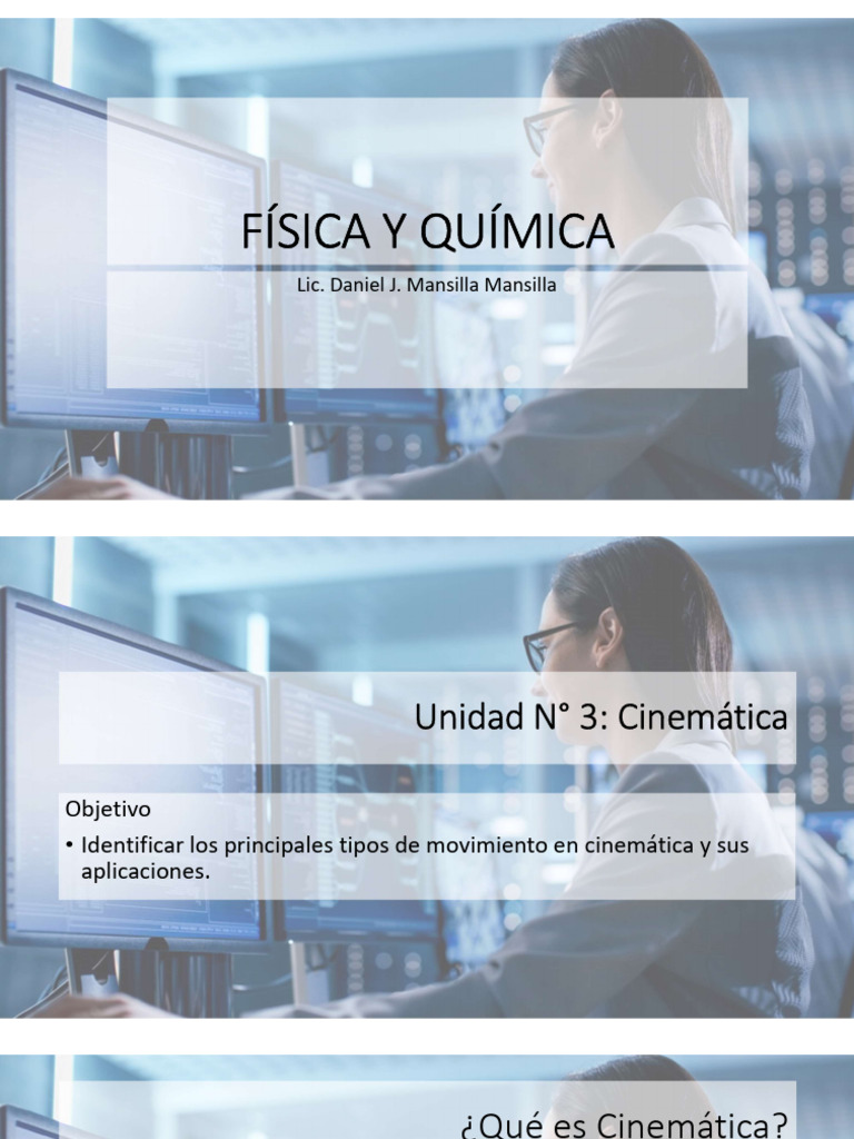 Unidad 3 Cinemática | PDF | Cinemática | Velocidad