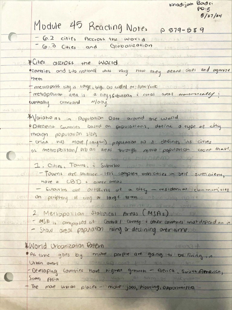 Module 45 Notes | PDF