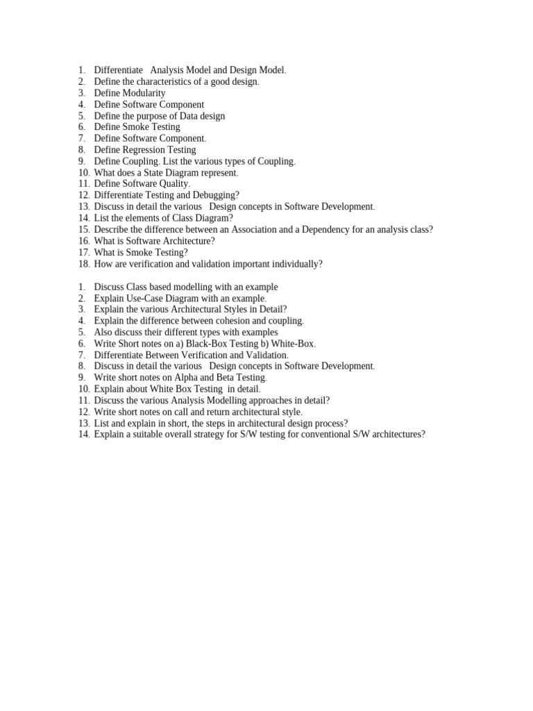 Imp Ques Se | PDF
