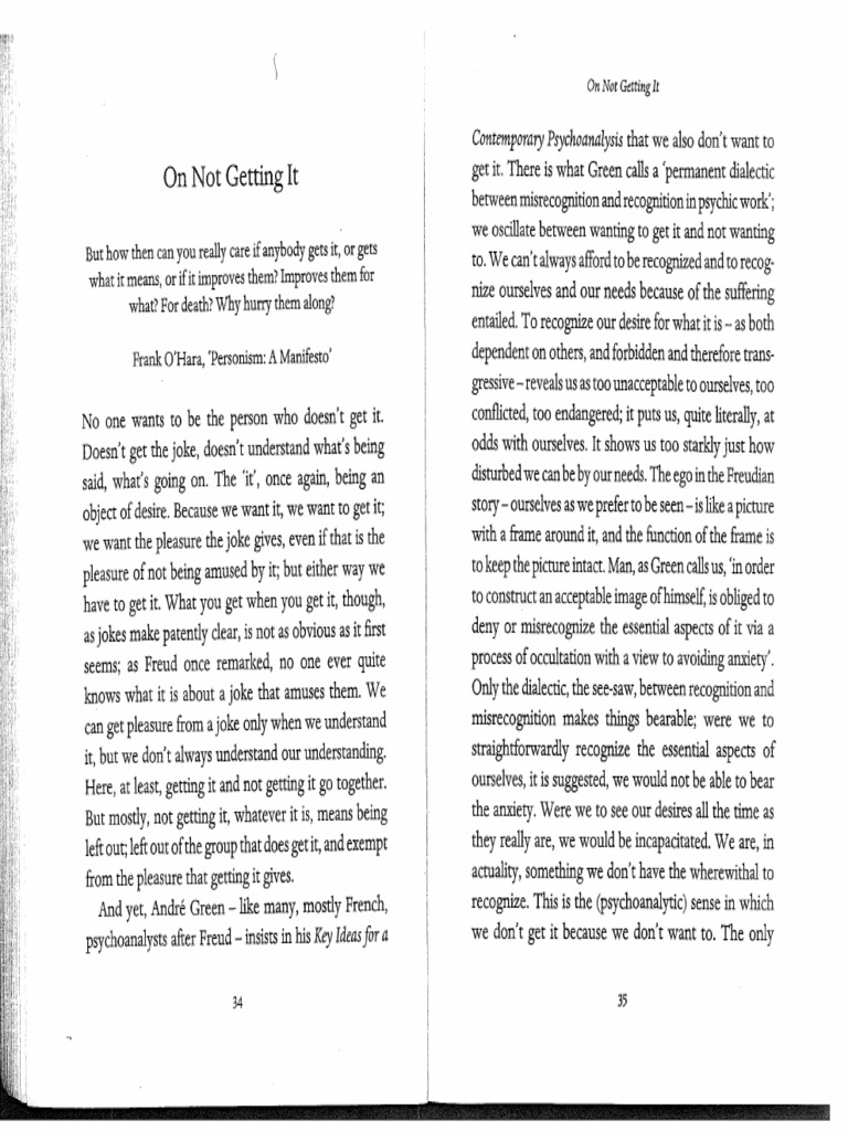 Phillips - Not Getting It (Excerpt) | PDF