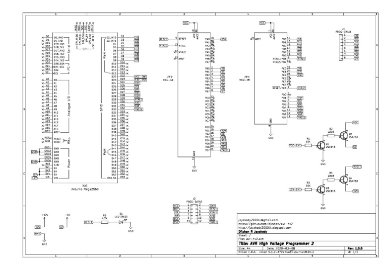 Avr hv2 Schematic | PDF