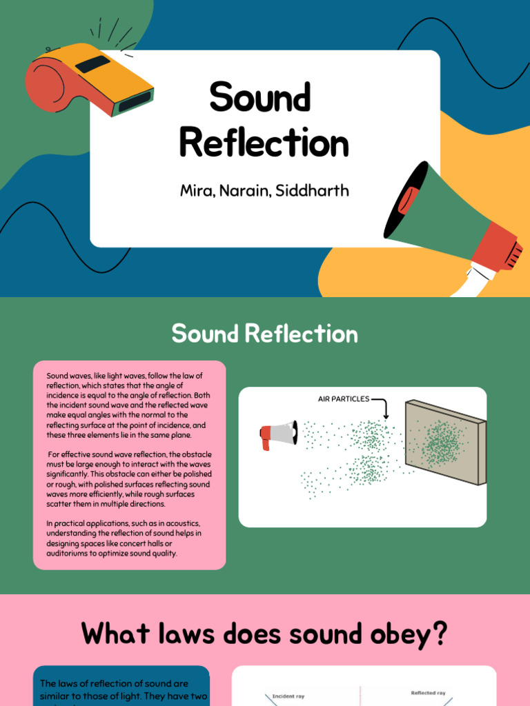 Sound Reflection and Echo Principles | PDF | Reflection (Physics) | Waves