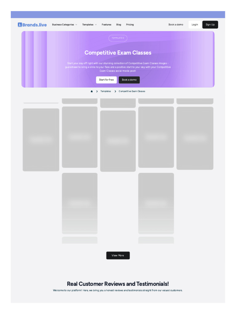 Competitive Exam Classes Templates | PDF | Business | Business Economics