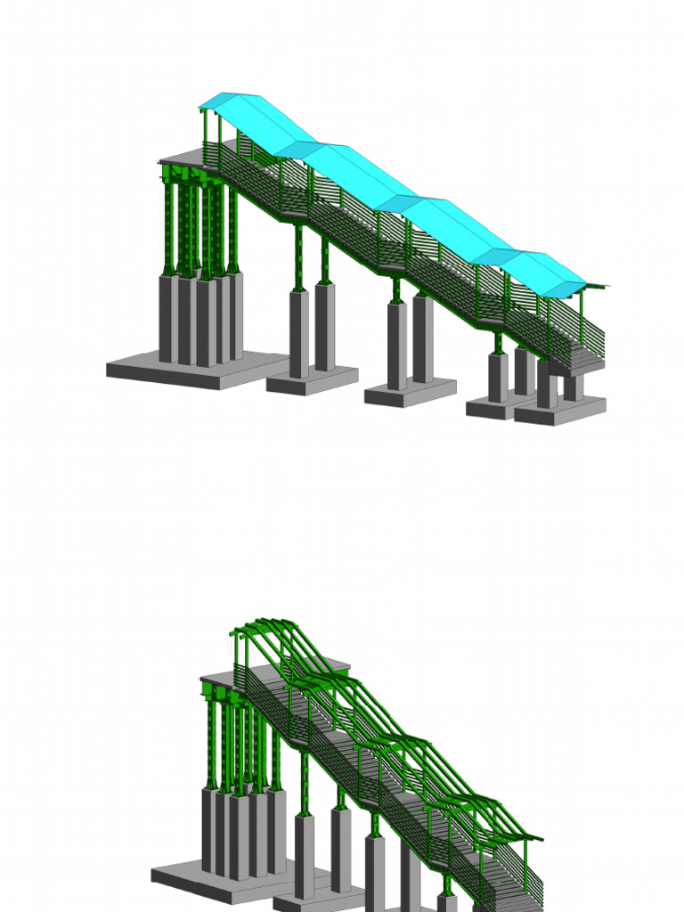 Staircase Structure of Foot Over Bridge | PDF | Metalworking