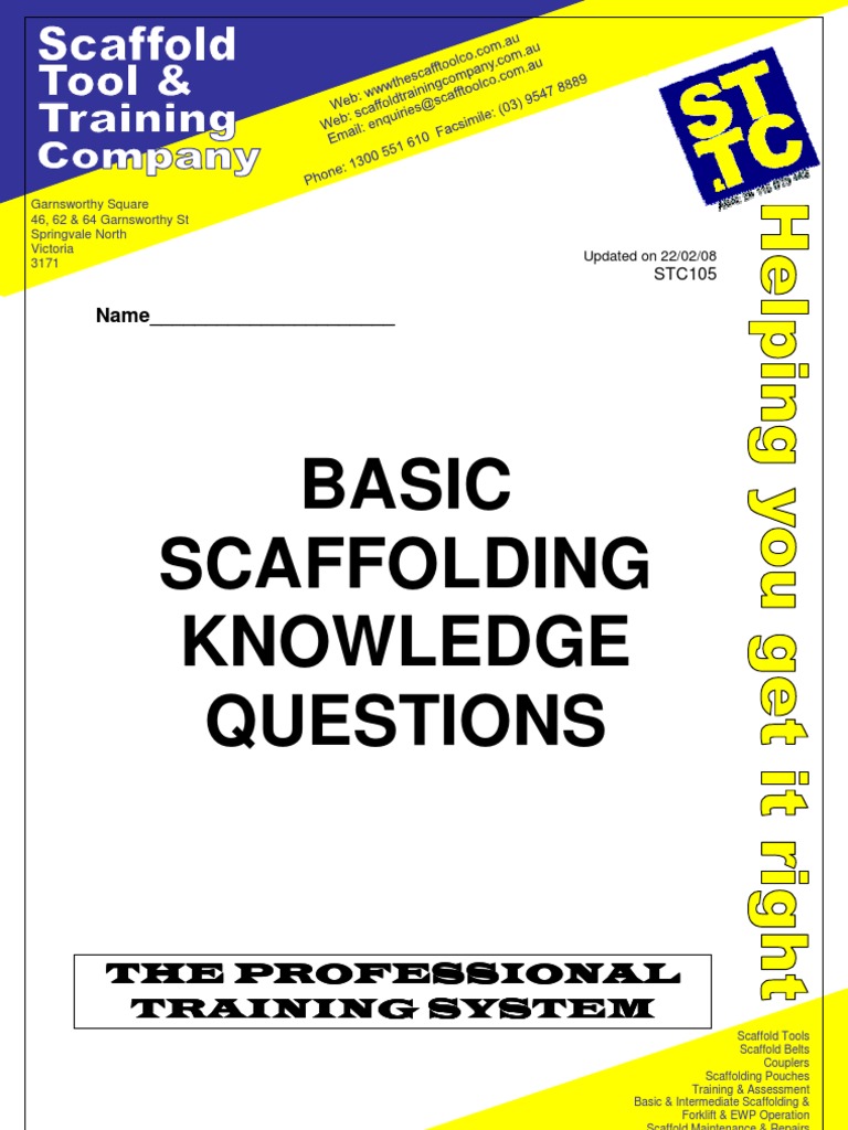 Basic Scaffolding Questions Answers Scaffolding Framing (Construction)