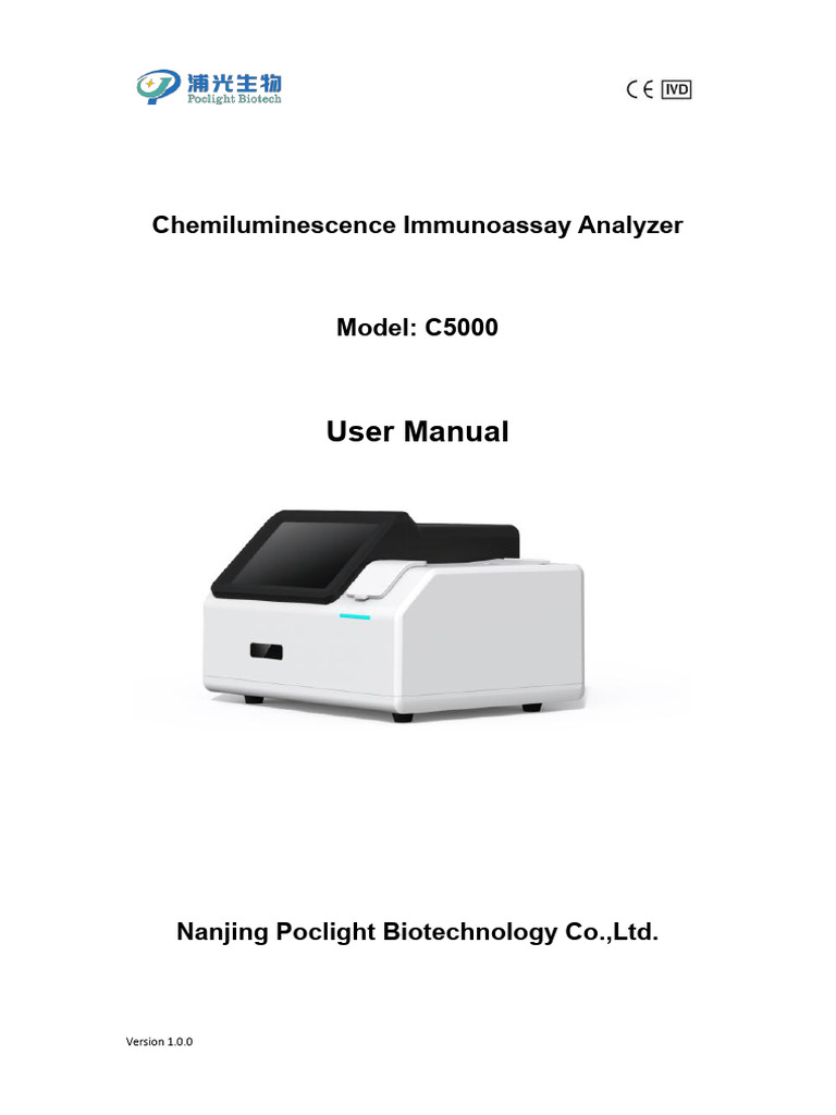 C5000 Chemiluminescence Analyzer Manual | PDF | Computer Network | Qr Code