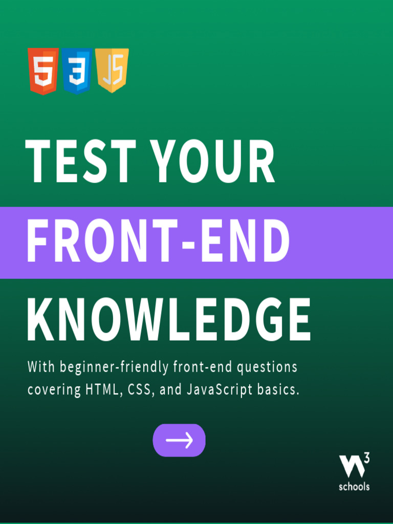 Front-End Knowledge Quiz: HTML, CSS, JS | PDF