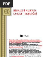 rİsale-İ Nur'un Lugat S