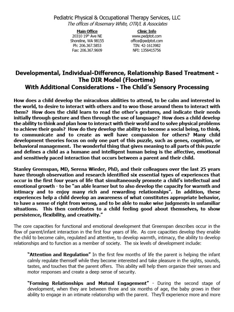 4.-DIR-and-Sensory-Processing | PDF | Perception | Neuroscience
