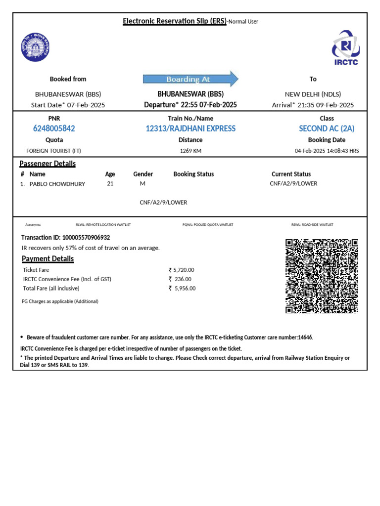Ticket | PDF | Identity Document