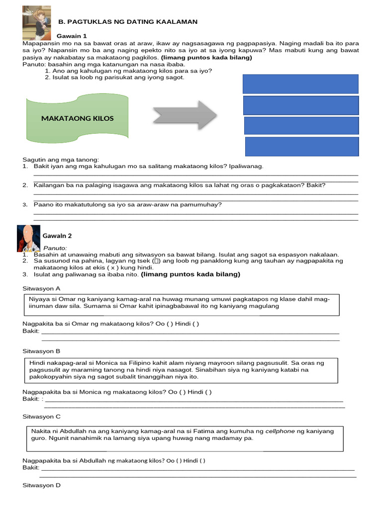 Interpersonal Activity Esp 10 | PDF