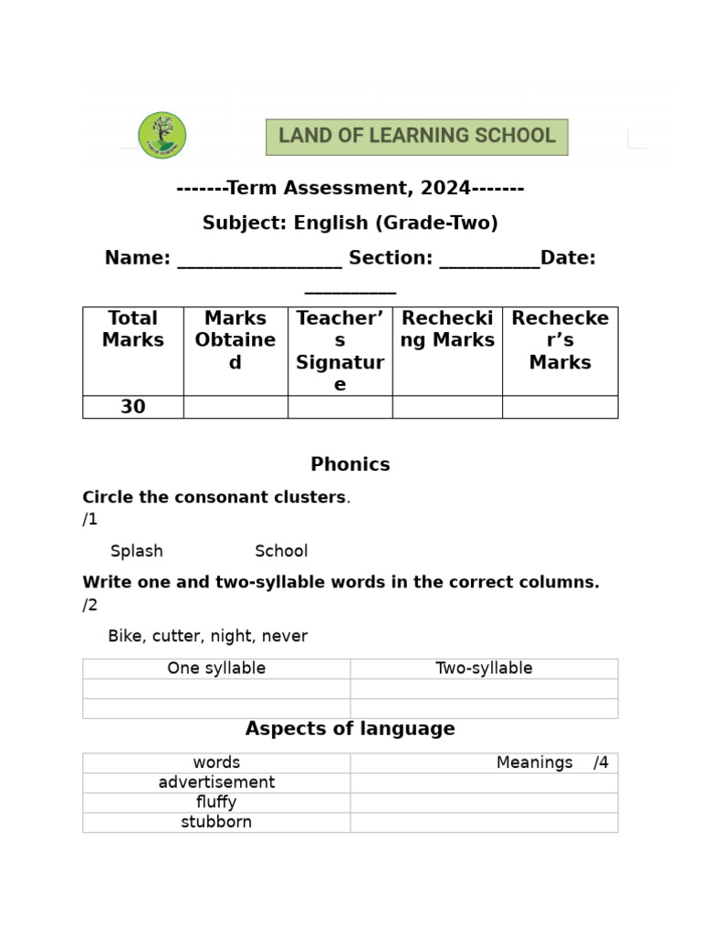class 2 english | PDF | Language Families | Linguistics
