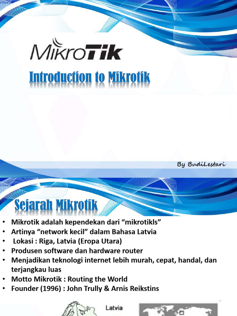 Dasar-Dasar Mikrotik RouterOS | PDF