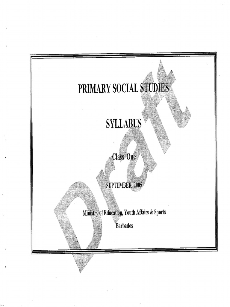 Class 1 Social Studies Pdf