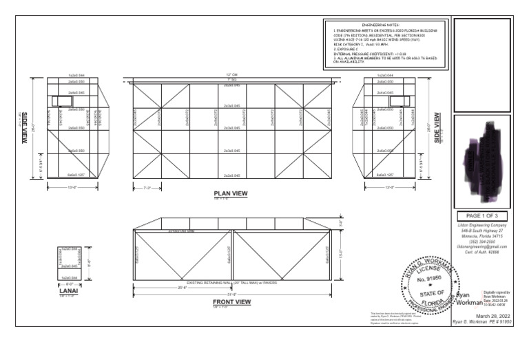 Engineering Notes for Jacksonville Project | PDF