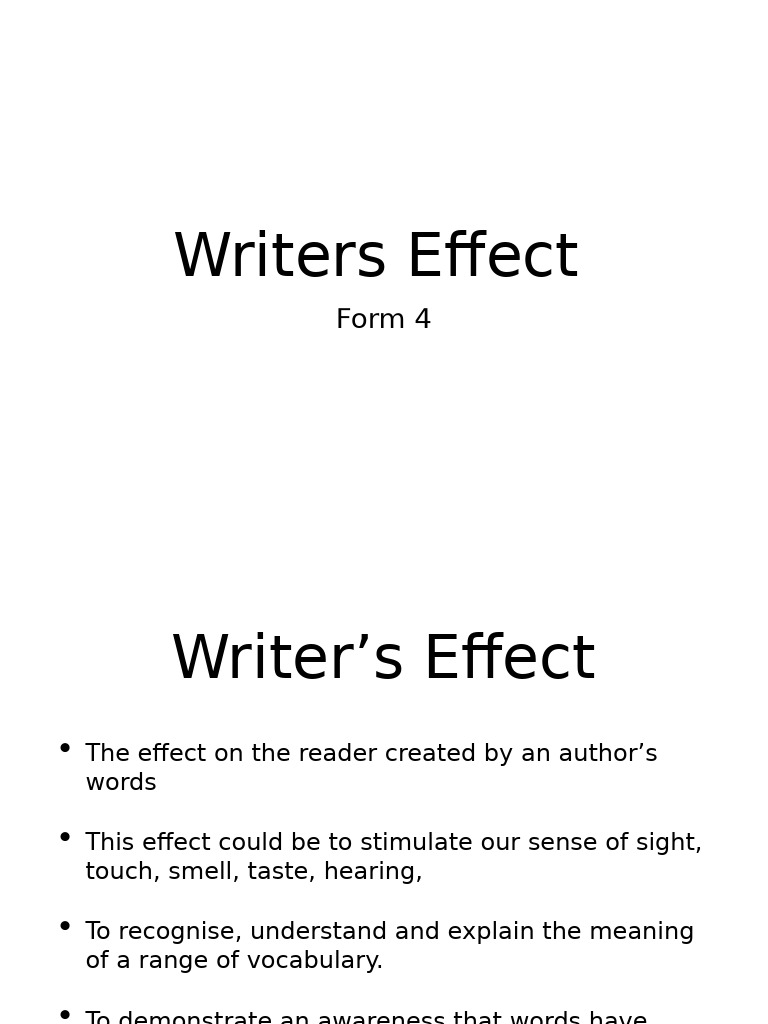 Analyzing Writer's Effect in Texts | PDF | Linguistics | Cognition