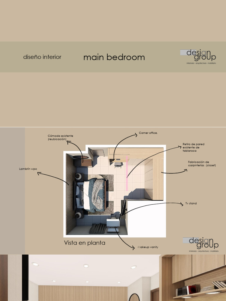 Diseño Interior del Dormitorio Principal | PDF