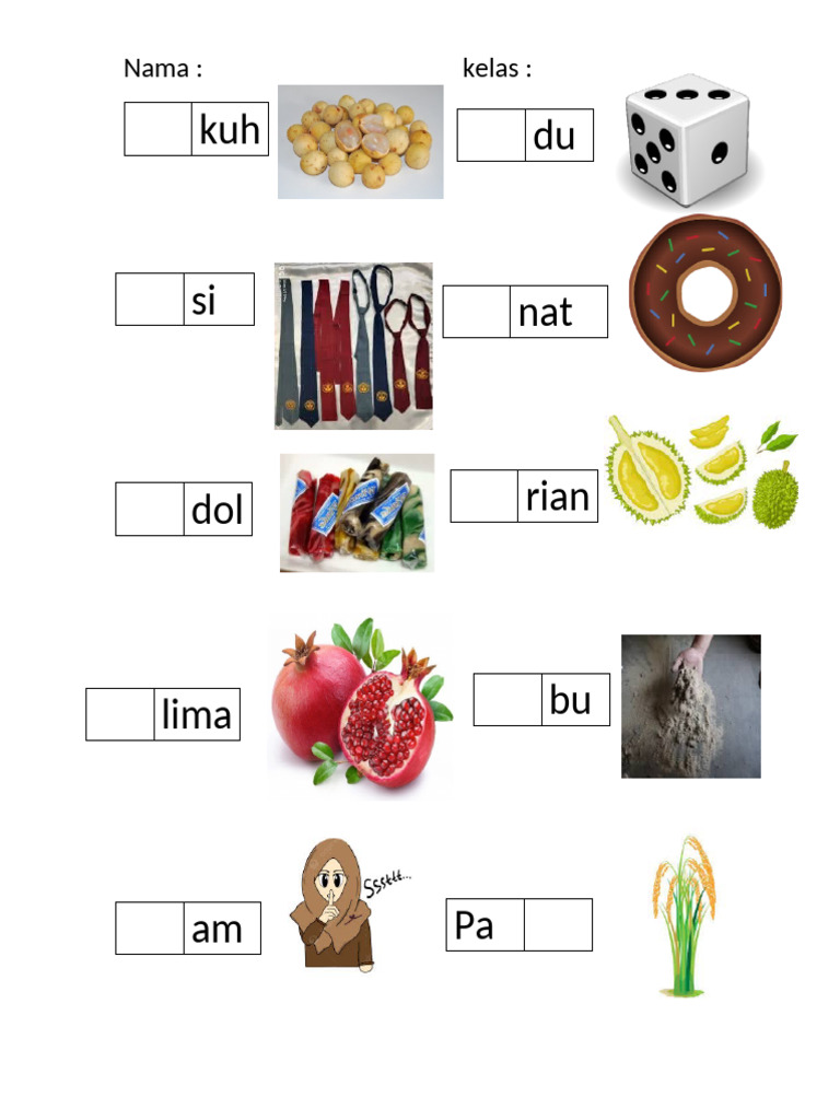 Melengkapi Suku Kata Da Di Du De Do Pdf